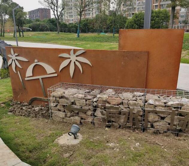 思明锈钢板挡土墙